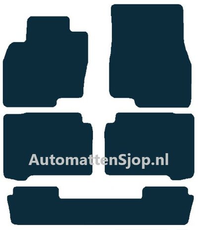 Luxe velours zwart automatten Mitsubishi Grandis 7-persoons | 2004-2011