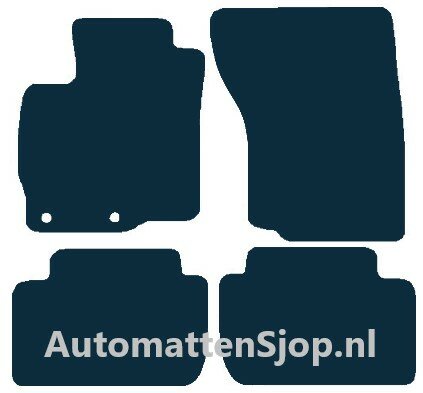 Naaldvilt zwart automatten Mitsubishi Outlander | 2012-2015