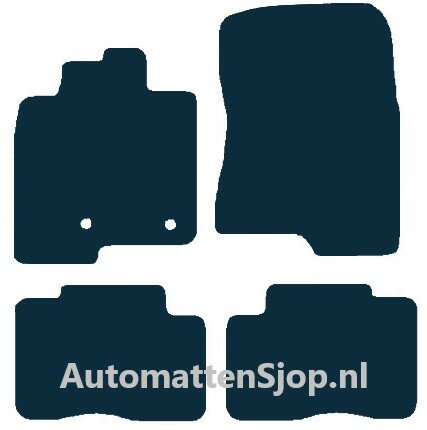 Naaldvilt zwart automatten Mitsubishi Pajero KWB | 2006-2018