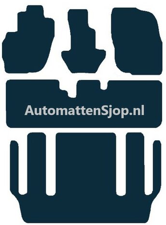 Naaldvilt zwart automatten Mitsubishi Space Wagon | 1999-2004