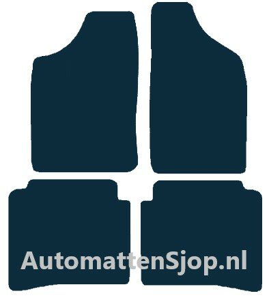 Naaldvilt antraciet automatten Nissan Pick-up dubbele cabine | 2002-2008