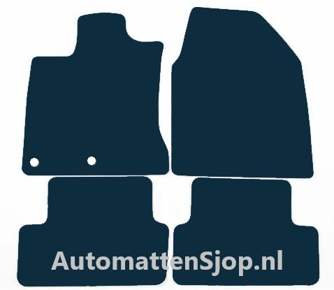 Naaldvilt zwart automatten Nissan Qashqai +2 | 2008-2014