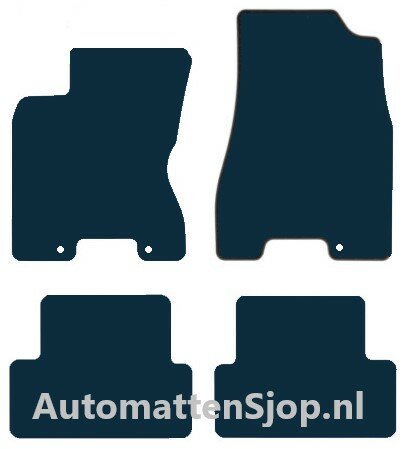 Naaldvilt zwart automatten Nissan X-Trail T31 | 2007-2014