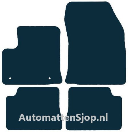 Naaldvilt zwart automatten Peugeot e-2008 | 2019-heden