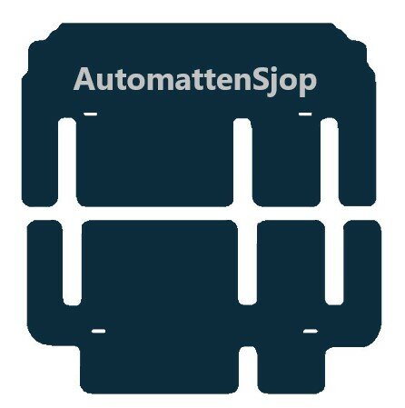 Naaldvilt zwart automatten Peugeot Expert Combi Achtermattenset | 2016-heden