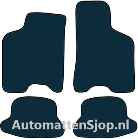 Luxe velours zwart automatten Seat Arosa | 1997-2004