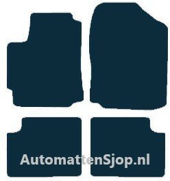 Naaldvilt zwart automatten Subaru Justy | 2007-2011