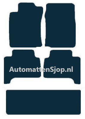 Naaldvilt antraciet automatten Toyota Land Cruiser 100 (J10) 7-persoons | 1998-2008