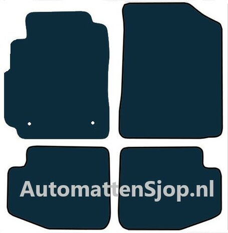 Naaldvilt zwart automatten Toyota Yaris (P1) | 2003-2005