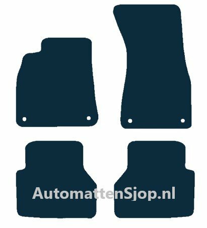 Naaldvilt zwart automatten Audi A6 (C8) | 2018-2020