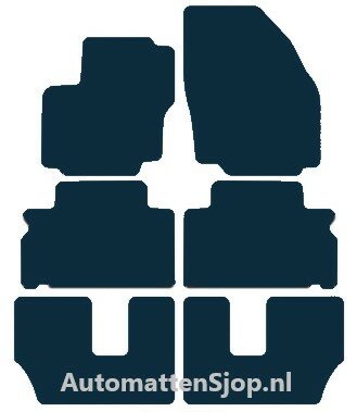 Naaldvilt antraciet automatten Ford Galaxy 7-persoons | 2006-2015