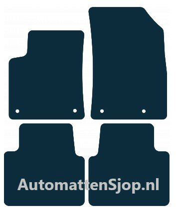 Luxe velours donkerblauw automatten Citroen C3 Aircross | 2017-heden