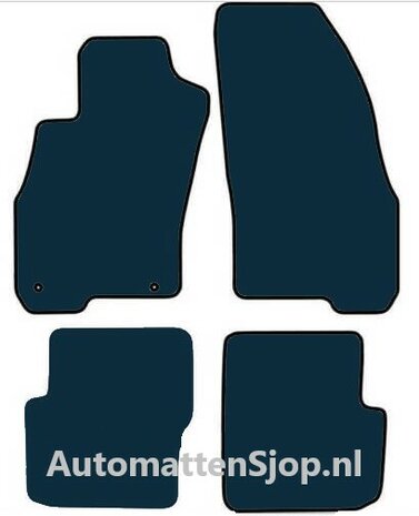 Luxe velours donkerblauw automatten Fiat Punto | 2012-2015