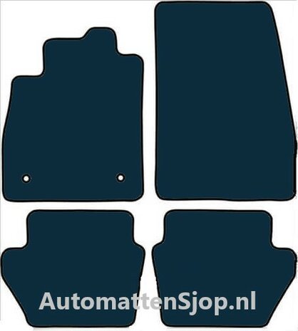 Luxe velours donkerblauw automatten Ford Fiesta | 2017-heden