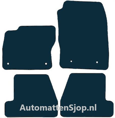 Luxe velours donkerblauw automatten Ford Focus | 2014-2018