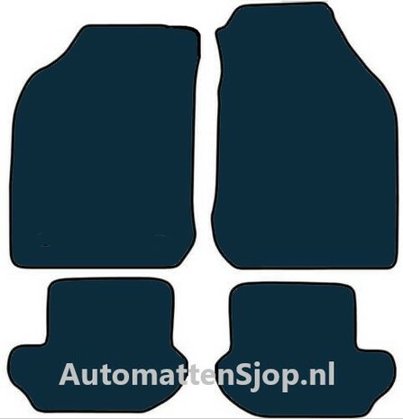 Luxe velours donkerblauw automatten Ford KA | 1996-2003