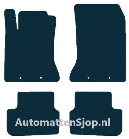 Luxe velours donkerblauw automatten Infiniti Q30 | 2015-2020