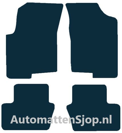 Luxe velours donkerblauw automatten Jeep Patriot | 2007-2011
