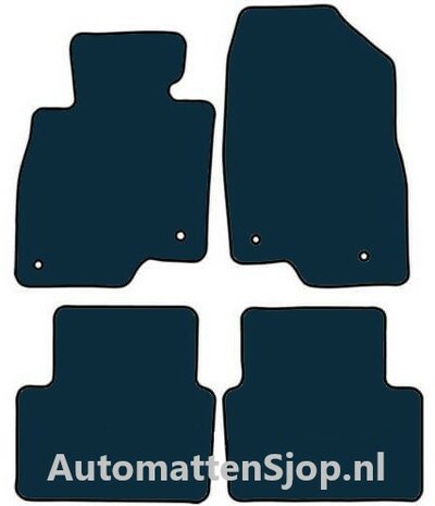 Luxe velours donkerblauw automatten Mazda 3 (BM/BN) | 2013-2019