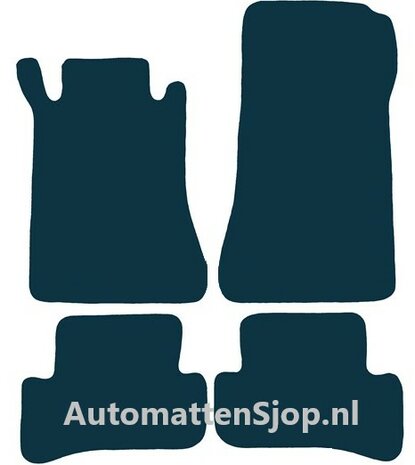 Luxe velours beige automatten Mercedes-Benz C-klasse (W203) | 2000-2007