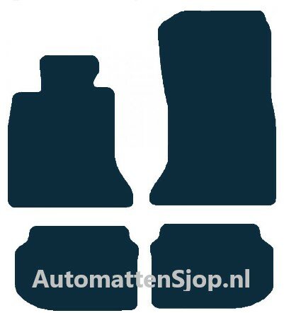 Luxe velours donkerblauw automatten Mini Paceman (R61) | 2013-2017