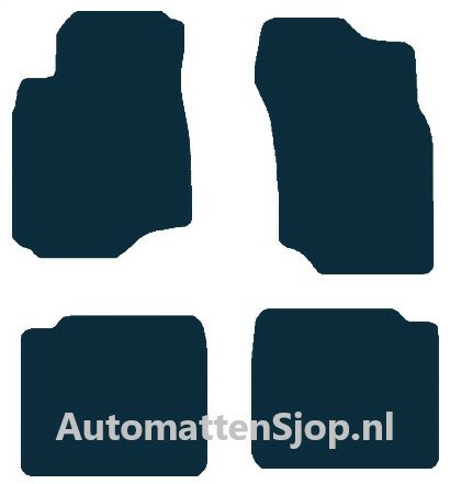 Luxe velours donkerblauw automatten Mitsubishi Lancer | 2003-2007