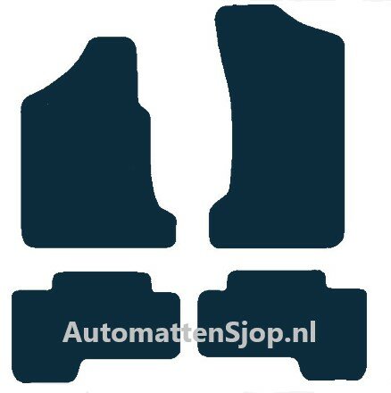 Naaldvilt zwart automatten Opel Kadett E | 1984-1991