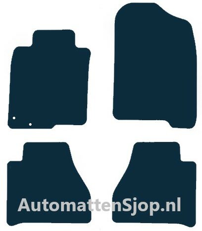 Luxe velours donkerblauw automatten Nissan Navara NP300 | 2016-heden