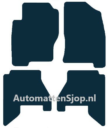Luxe velours donkerblauw automatten Nissan Pathfinder (R51) | 2005-2014