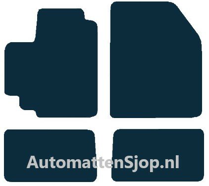 Luxe velours donkerblauw automatten Nissan Pixo | 2009-2014