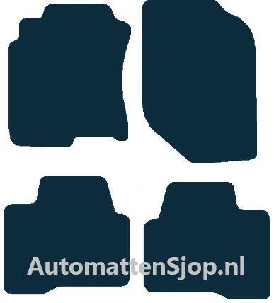 Luxe velours donkerblauw automatten Nissan Primera P12 | 2002-2008