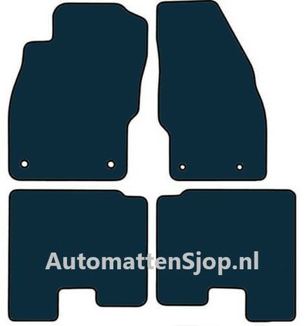 Luxe velours donkerblauw automatten Opel Adam | 2013-2019