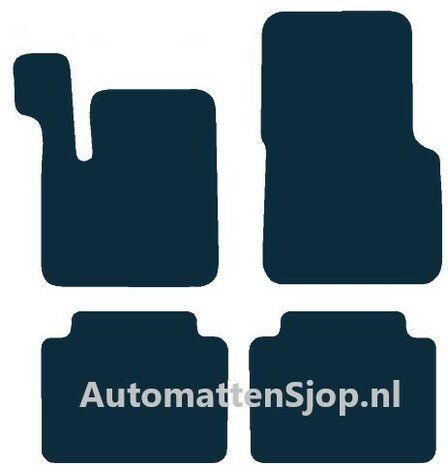 Luxe velours donkerblauw automatten Renault Avantime | 2001-2003