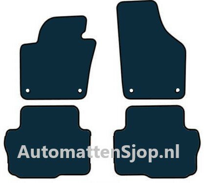 Luxe velours donkergrijs automatten Seat Alhambra | 5-persoons | 2010-2022