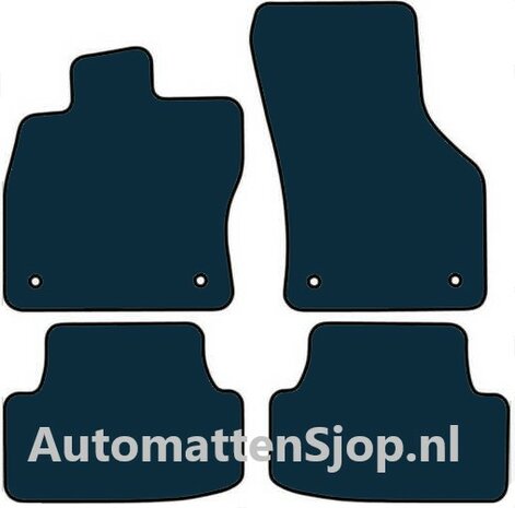 Luxe velours donkerblauw automatten Seat Leon (5F) | 2013-2020