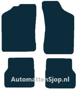 Luxe velours donkerblauw automatten Skoda Favorit | 1989-1995