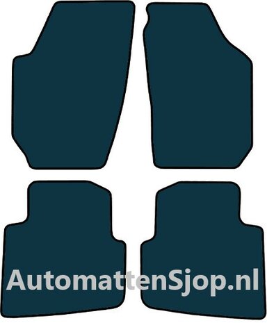 Luxe velours rood  automatten Skoda Roomster (5J) | 2006-2007