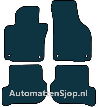 Luxe velours donkerblauw automatten Skoda Yeti | 2009-2017