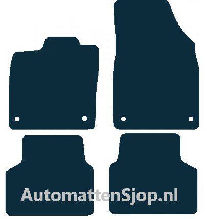 Luxe velours donkerblauw automatten VW ID.4 | 2020-heden