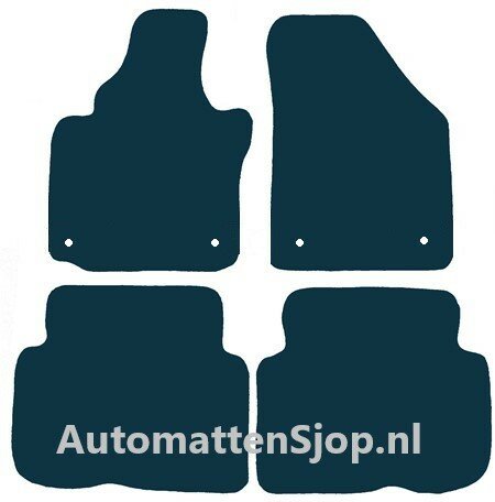 Luxe velours donkerblauw automatten VW Touran (1T1 / 1T2) 5-persoons | 2003-2015
