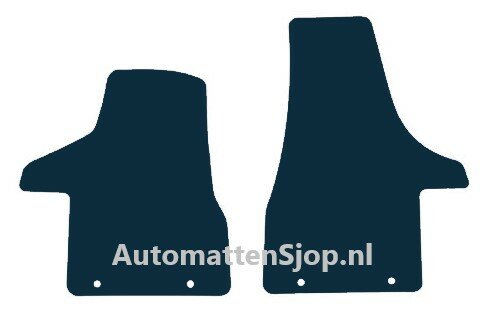 Naaldvilt zwart automatten VW Transporter T5 2-delig | 2003-2015