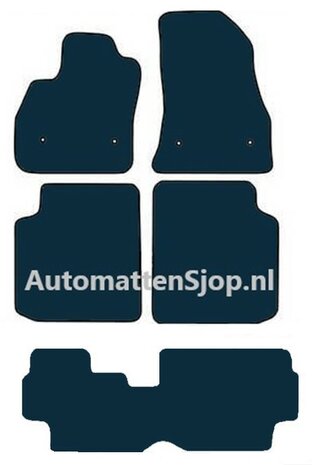 Super luxe velours zwart automatten Fiat 500 L 7-zits | 2012-2017