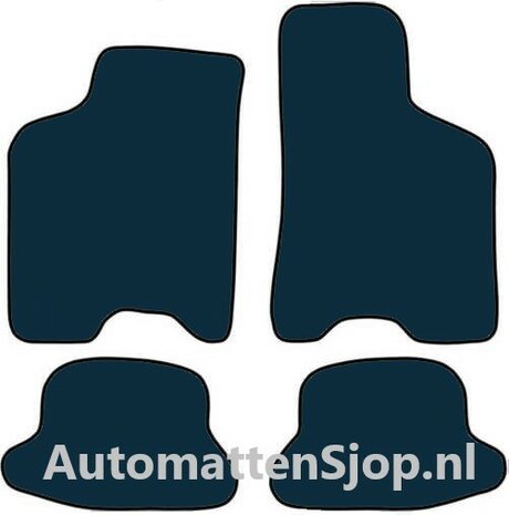 Super luxe velours donkergrijs automatten Seat Arosa| 1997-2004