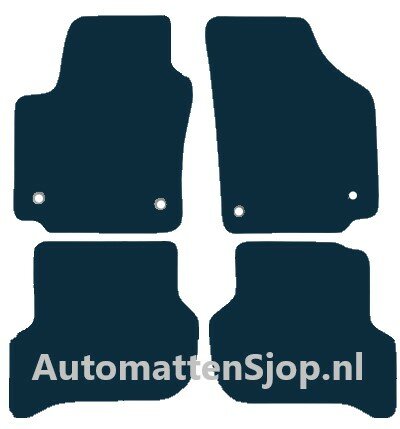 Naaldvilt antraciet automatten Seat Toledo III (5P) | 2007-2009