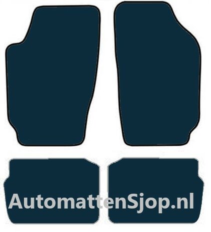 Super luxe velours donkergrijs automatten Skoda Fabia I (6Y) | 1999-2006
