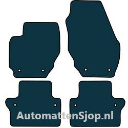 Super luxe velours donkergrijs automatten Volvo V70 III | 2007-2017